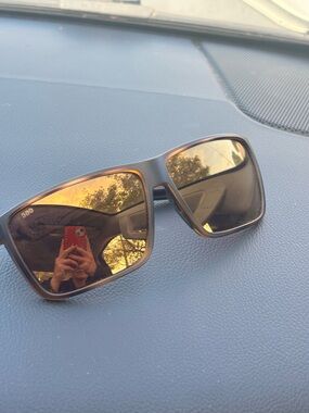 Costa Rincon II Tortoises Frame + Gold Mirror Polarized Glass Lenses BRAND NEW